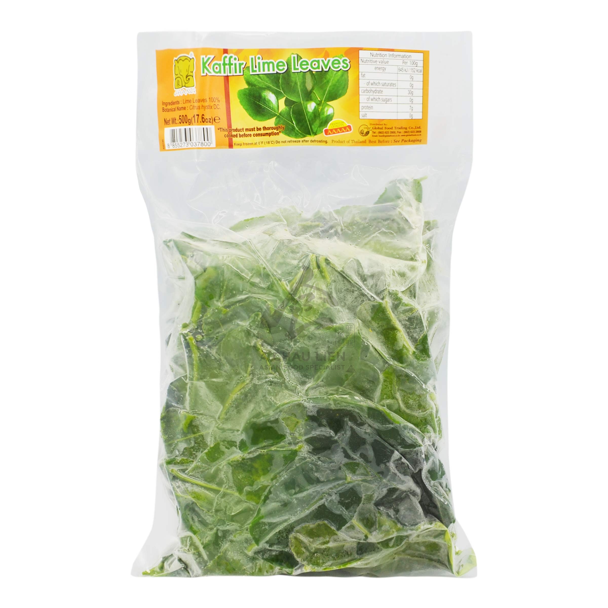 FROZEN KAFFIR LIME LEAVES 12 x 500g CHANG