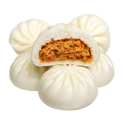 FROZEN KIMCHI CHICKEN BAO BUNS (6PCS X 45G) 16 x 270g TWIN DRAGON