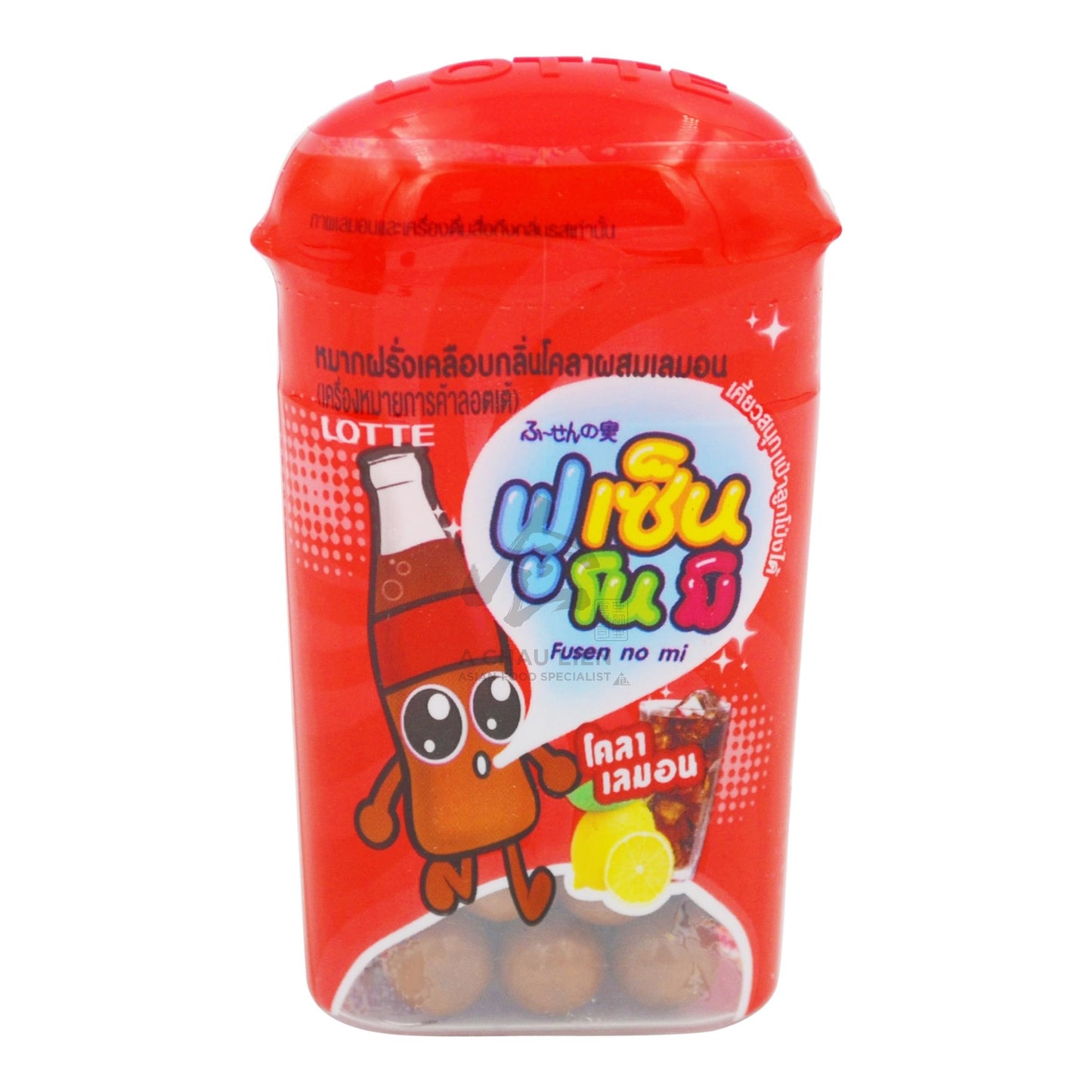 BUBBLE GUM FUSEN NO MI COLA LEMON (15G X 10PCS) 12 x 150g LOTTE