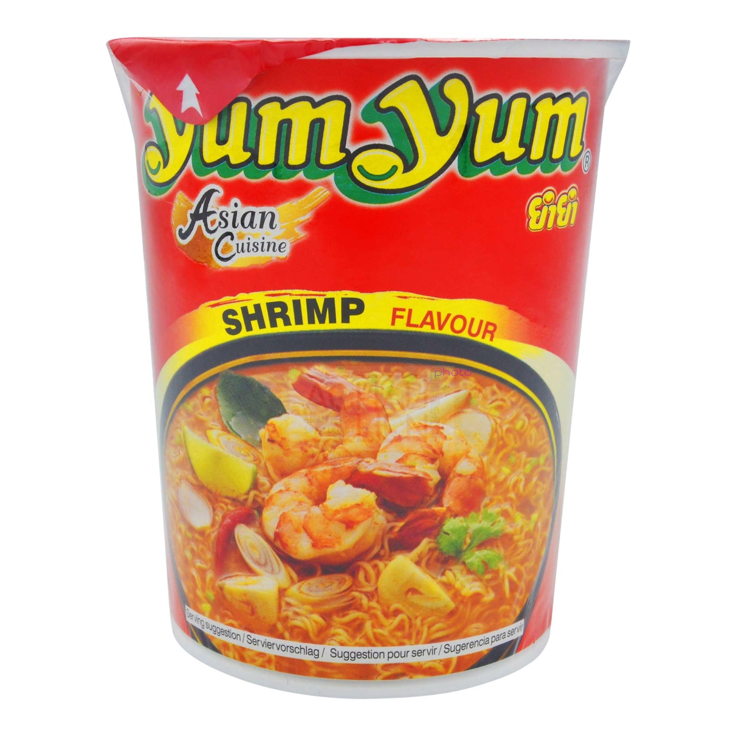 INSTANT NOODLES CUP SHRIMP FLAVOUR 12 x 70g YUM YUM