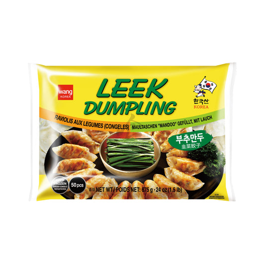 LEEK DUMPLING 12 x 675g WANG