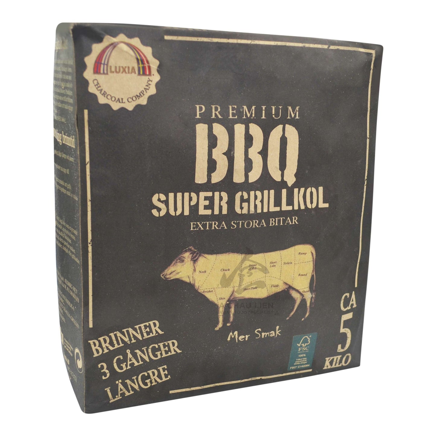 PREMIUM BBQ SUPER GRILLKOL 1 x 5kg LUXIA