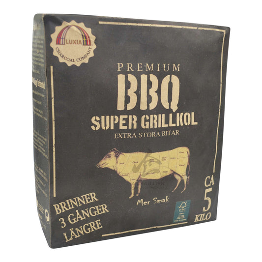PREMIUM BBQ SUPER GRILLKOL 1 x 5kg LUXIA