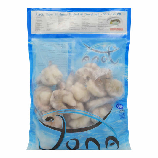 BLACK TIGER SHRIMPS 16-20 HLNSTO PEELED & DEVEINED 10 x 1kg JONA