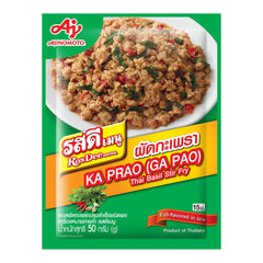 ROSDEE MENU THAI BASIL STIR FRY KA PRAO (GA PAO) (10PCS X 50G) 10 x 500g AJINOMOTO