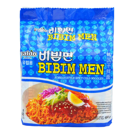 BIBIM MEN NOODLES (5PCS X 130G) 4 x 650g PALDO