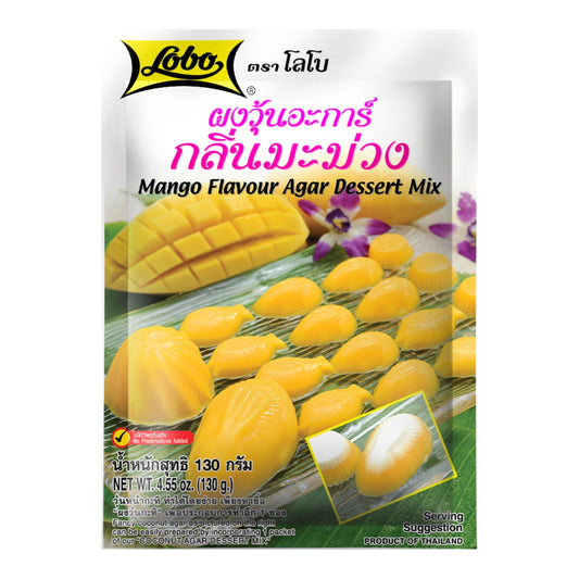 MANGO FLAVOR AGAR DESSERT MIX 24 x 130g LOBO