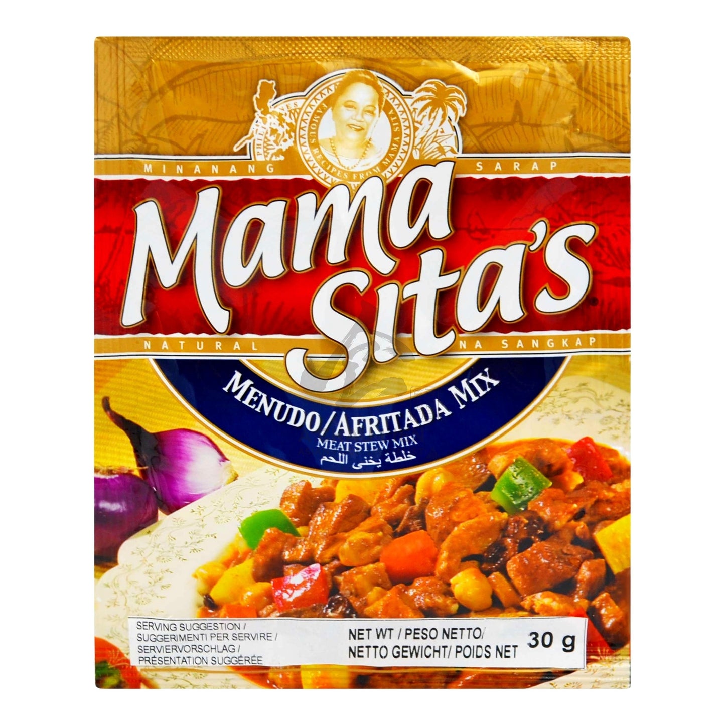 MEAT STEW MENUDO AFRITADA MIX (24PCS X 30G) 3 x 720g MAMA SITA'S