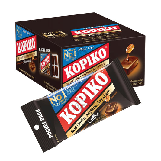 COFFEE CANDY SUGAR FREE BLISTER (12PCS X 32G) 12 x 384g KOPIKO