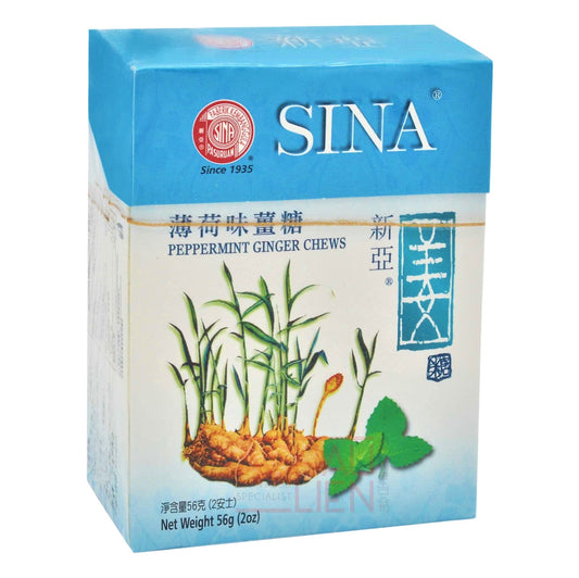 PEPPERMINT GINGER CANDY (12PCS X 60G) 20 x 720g SINA