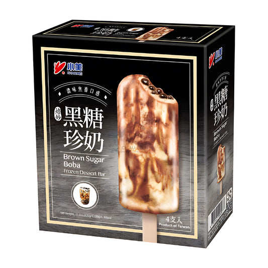 FROZEN BROWN SUGAR BOBA ICE BAR (4PCS X 75G) 6 x 300g SHAOMEI