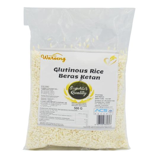 BERAS KETAN PUTIH GLUTINOUS RICE 20 x 500g WAROENG