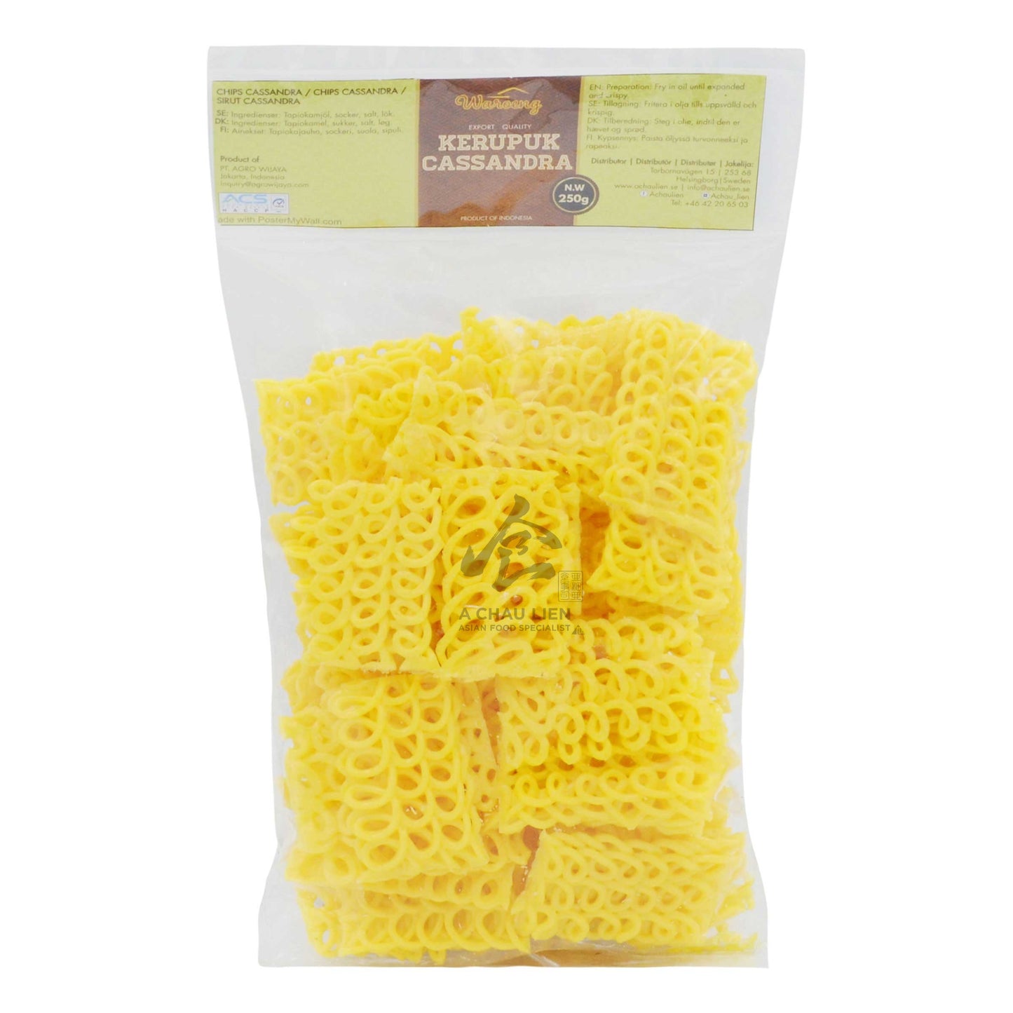 KERUPUK CASSANDRA WOVEN CRACKERS 20 x 250g WAROENG