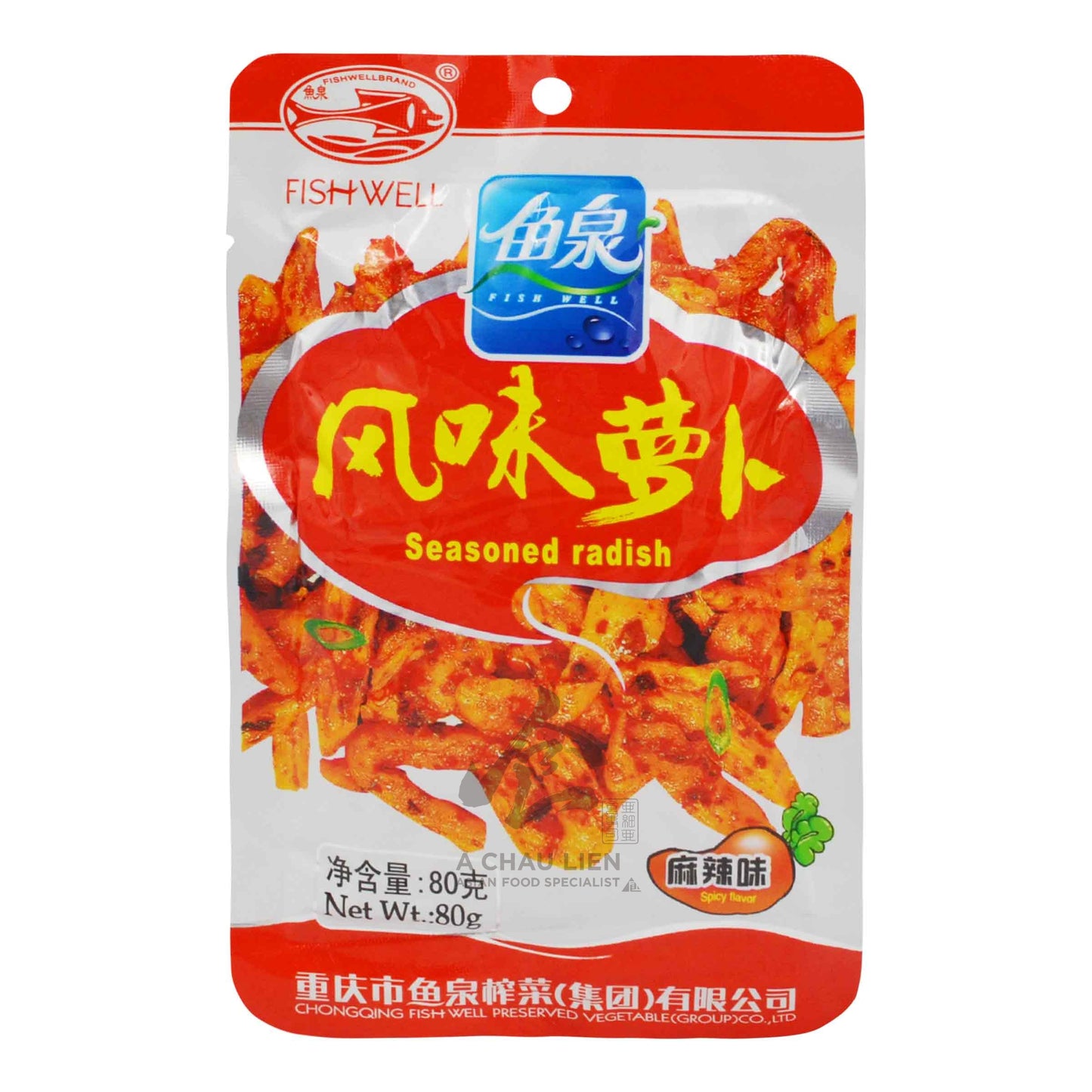 SEASONED RADISH SPICY FLAVOR 100 x 80g FISHWELL