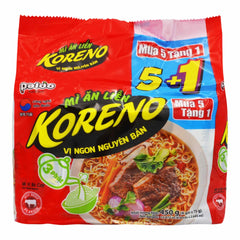 KORENO INSTANT HOT BEEF NOODLE SOUP JUMBO 6 x 450g PALDO