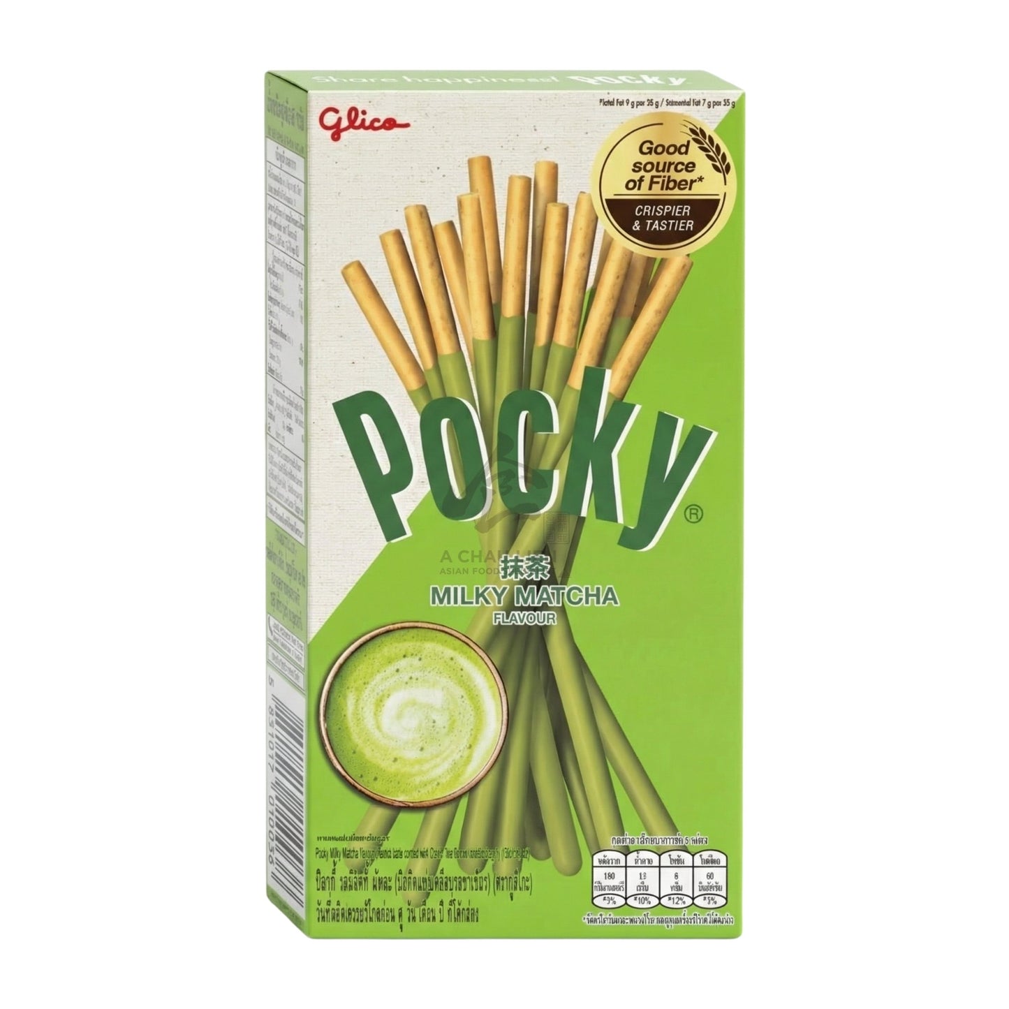 POCKY BISCUIT STICK MATCHA GREEN TEA (10PCS X 39G) 12 x 390g GLICO