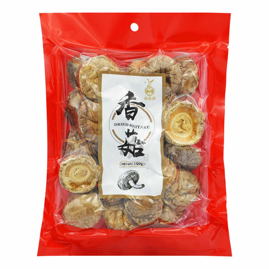 DRIED SHIITAKE MUSHROOM 4CM 20 x 100g EAGLOBE