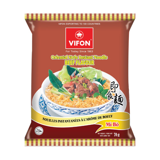 ORIENTAL STYLE INSTANT NOODLES BEEF FLAVOR 30 x 70g VIFON