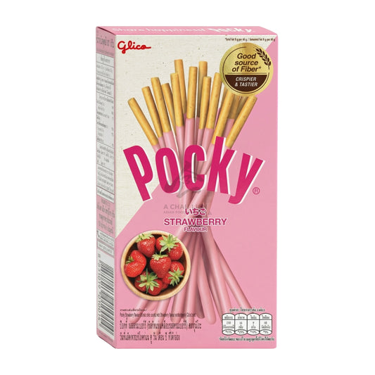 POCKY BISCUIT STICK STRAWBERRY (10PCS X 45G) 12 x 450g GLICO