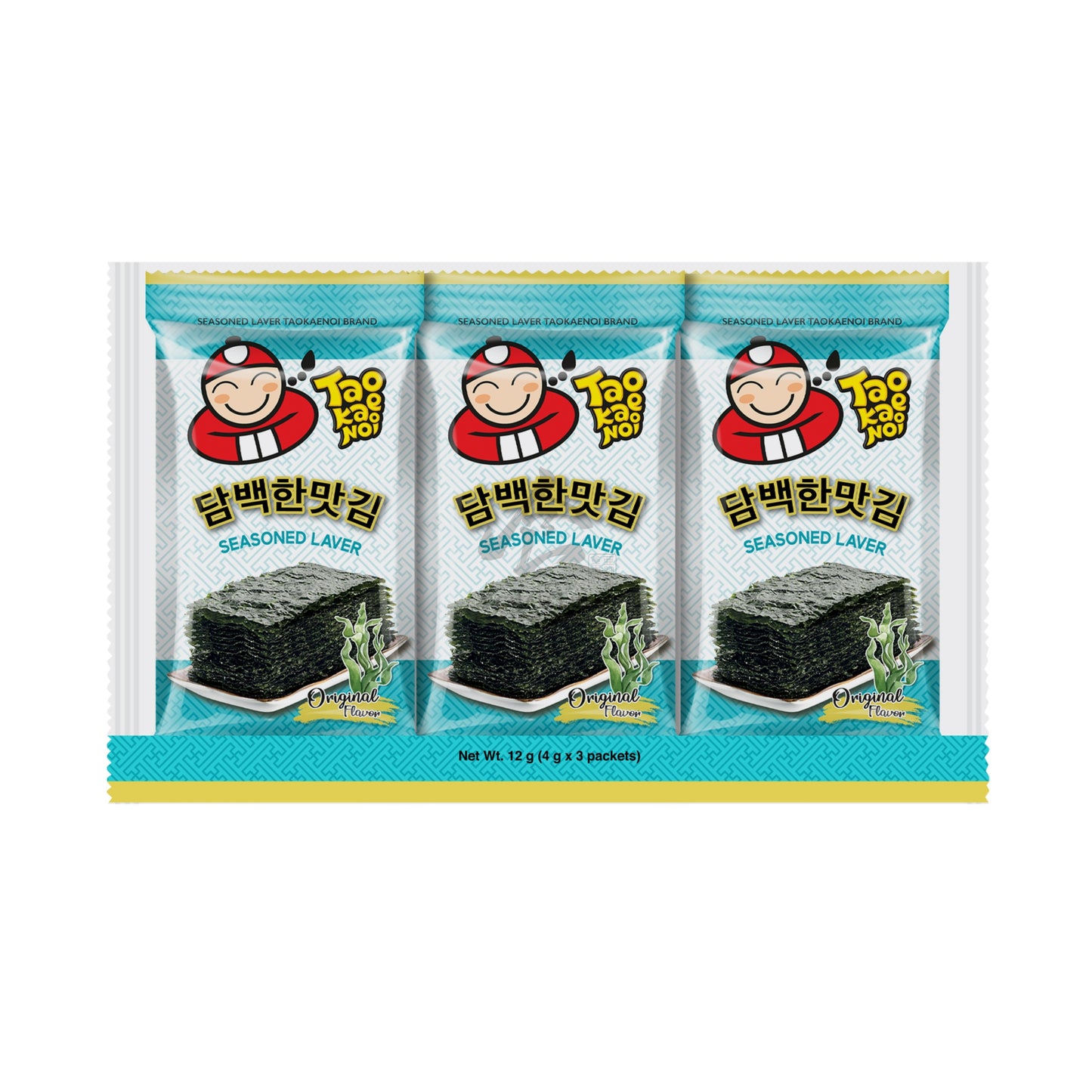 SEASONED LAVER ORIGINAL (3PCS X 4G) 20 x 12g TAOKAENOI