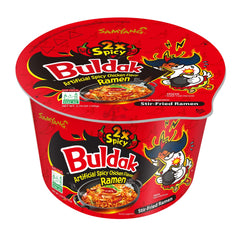 BULDAK HOT CHICKEN FLAVOR RAMEN 2X SPICY BOWL 16 x 105g SAMYANG