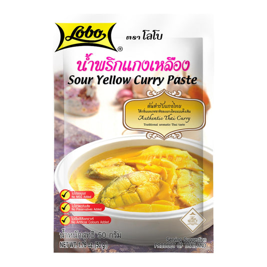 SOUR YELLOW CURRY PASTE 48 x 50g LOBO