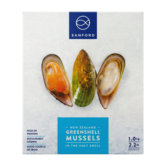 GRÖNA MUSSLOR 12X800G NEW ZEALAND 12 x  SANFORD