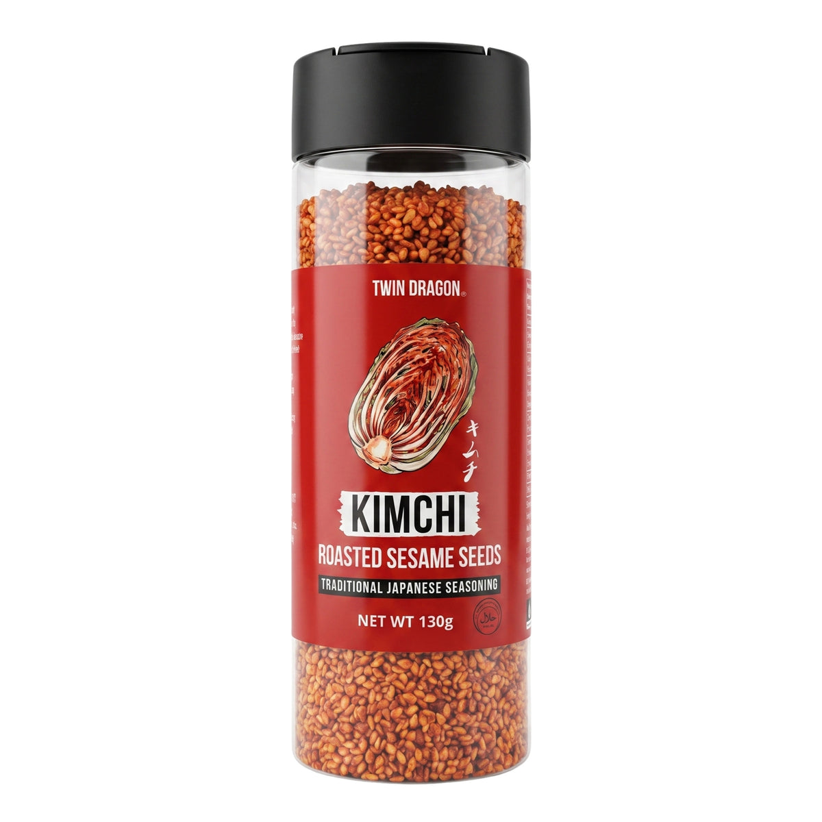 KIMCHI ROASTED SESAME SEEDS 10 x 130g TWIN DRAGON