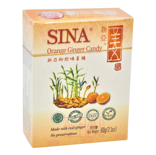 ORANGE GINGER CANDY (12PCS X 60G) 20 x 720g SINA
