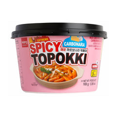 TOPOKKI RICE CAKE SPICY CARBO BOWL 6 x 169g WANG