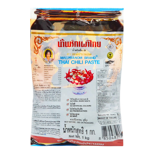 THAI CHILI PASTE 6 x 1kg MAEPRANOM