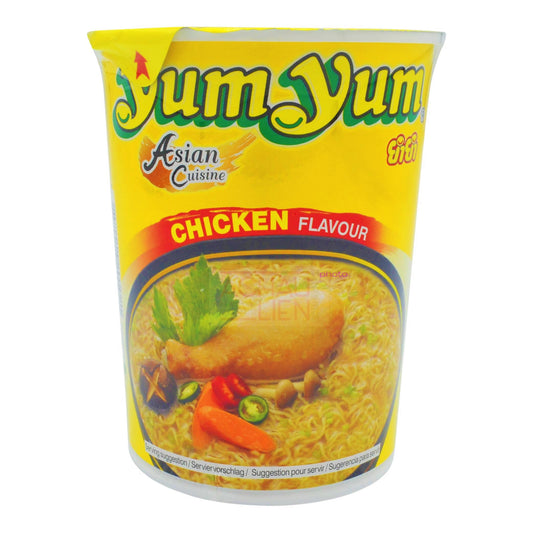 INSTANT NOODLES CUP CHICKEN FLAVOUR 12 x 70g YUM YUM