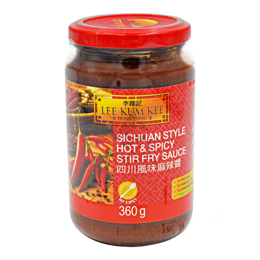 SICHUAN STYLE HOT AND SPICY STIR FRY SAUCE 12 x 360g LEE KUM KEE
