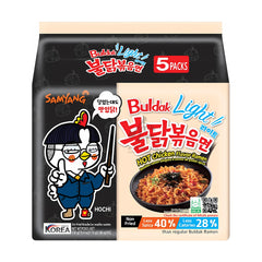 BULDAK HOT CHICKEN RAMEN LIGHT (5PCS X 110G) 8 x 550g SAMYANG
