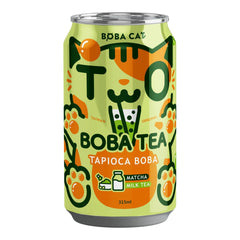 MATCHA BOBA TEA DRINK 24 x 315ml BOBA CAT