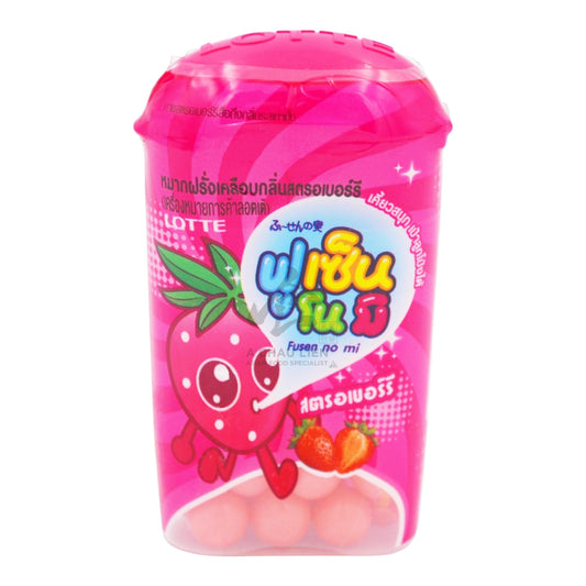 BUBBLE GUM FUSEN NO MI STRAWBERRY (15G X 10PCS) 12 x 150g LOTTE