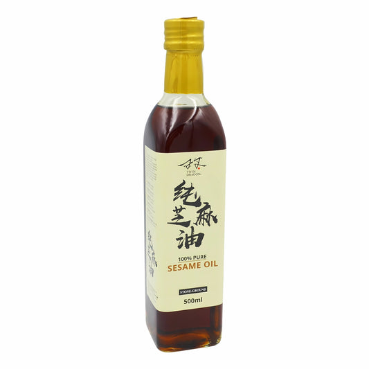 100% PURE SESAME OIL 6 x 500ml TWIN DRAGON