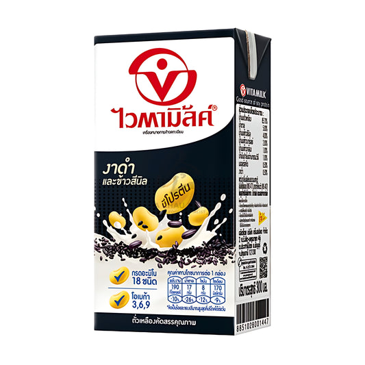 SOYMILK DOUBLE BLACK 36 x 300ml VITAMILK