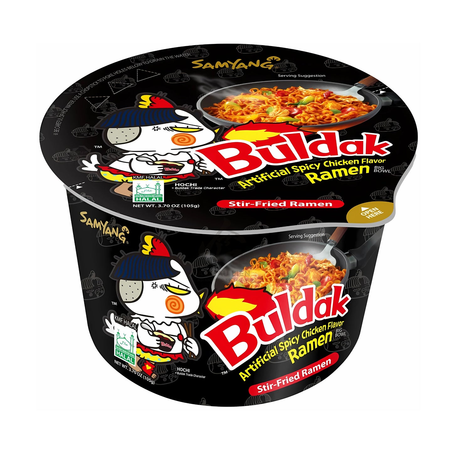 BULDAK HOT CHICKEN FLAVOR RAMEN BOWL 16 x 105g SAMYANG