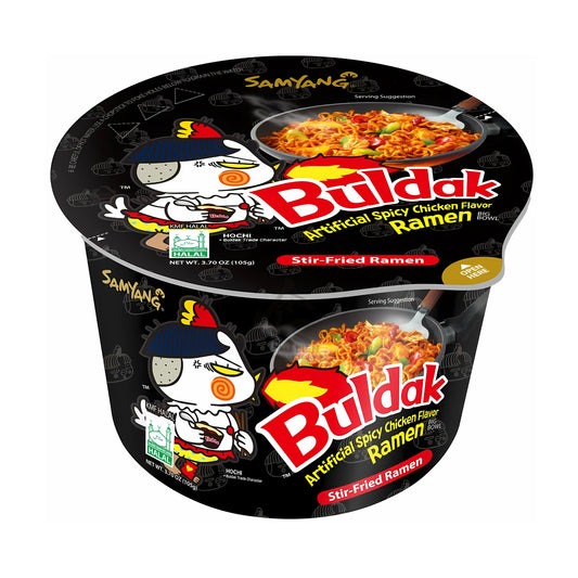 BULDAK HOT CHICKEN FLAVOR RAMEN BOWL 16 x 105g SAMYANG