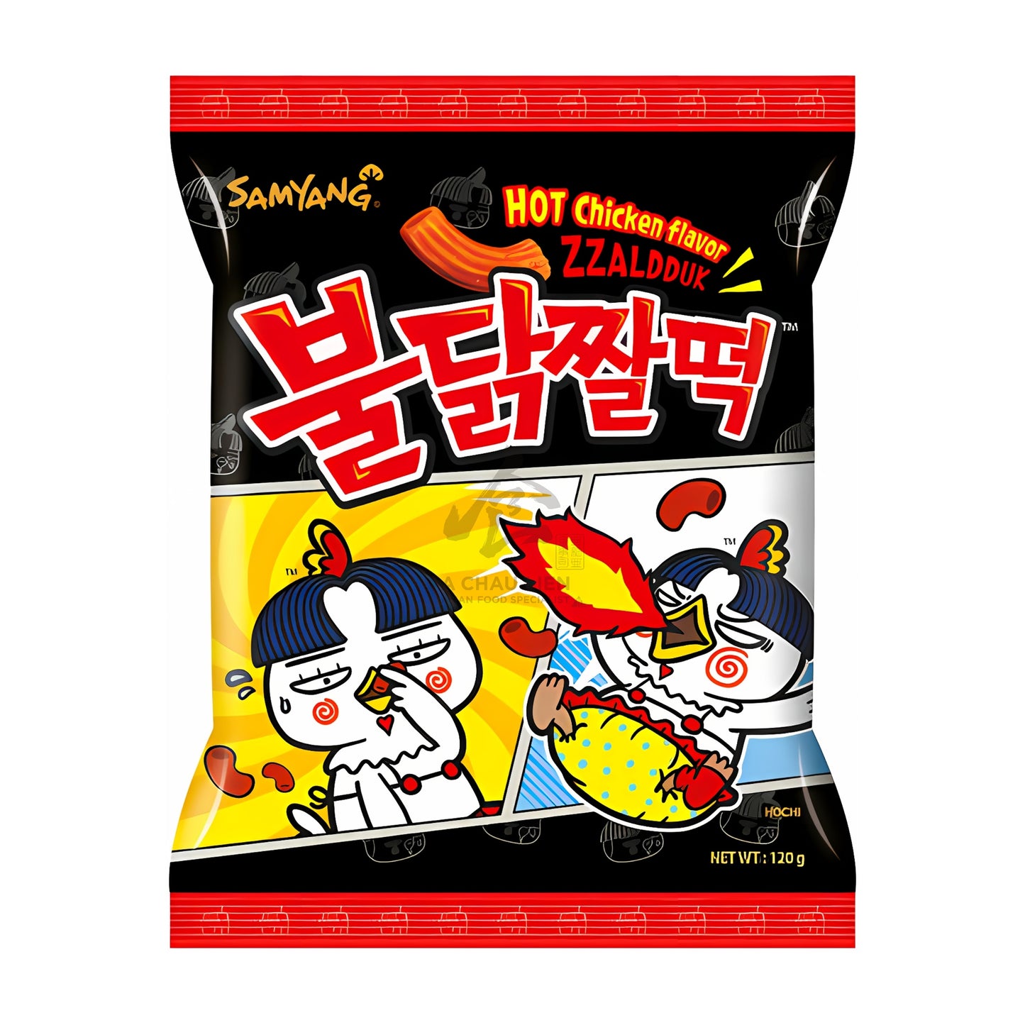 HOT CHICKEN FLAVOR ZZALDDUK SNACK 24 x 120g SAMYANG