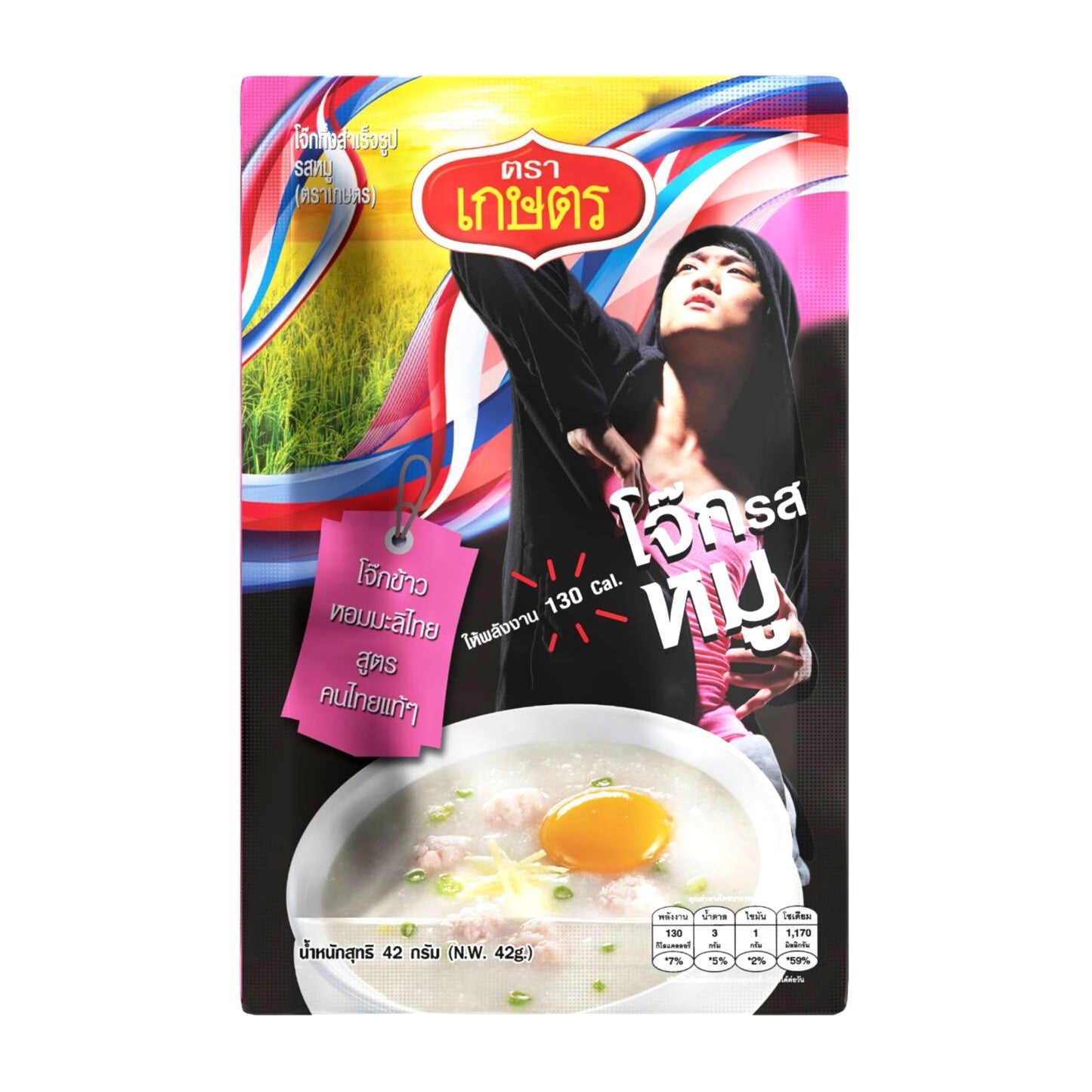 INSTANT RICE PORRIDGE PORK 36 x 42g KASET