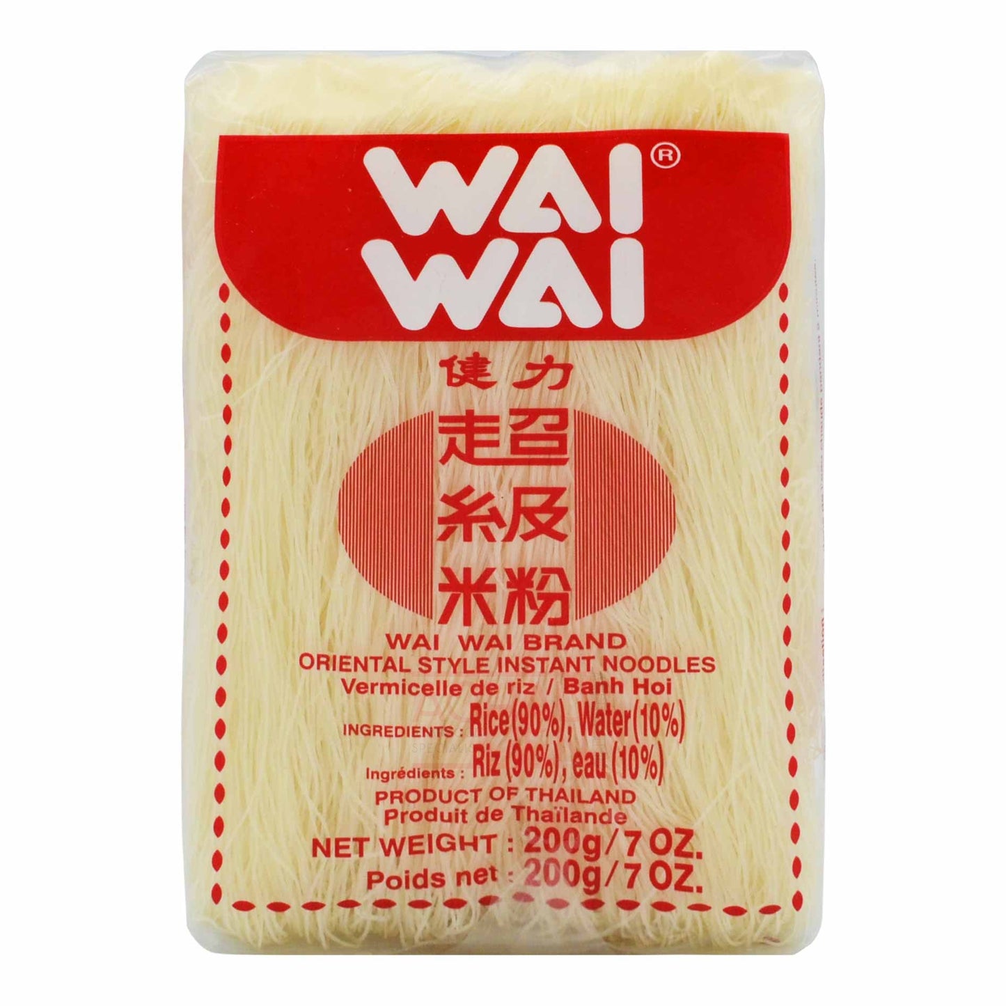 ORIENTAL STYLE RICE VERMICELLI 40 x 200g WAI WAI