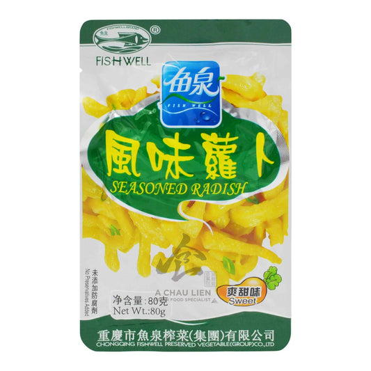 SEASONED RADISH SWEET 100 x 80g FISHWELL