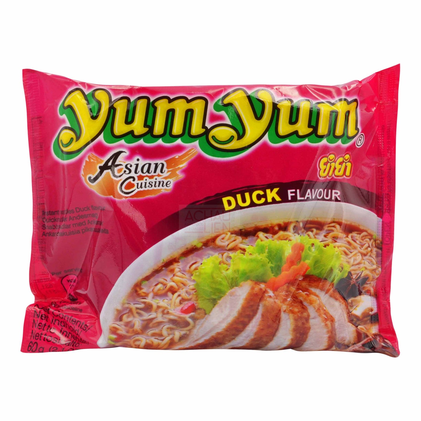 INSTANT NOODLES DUCK FLAVOR (30PCS X 60G) 6 x 1.8kg YUM YUM