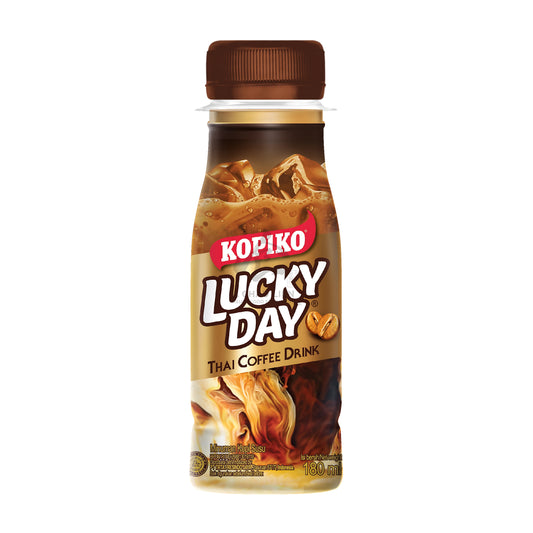 THAI COFFEE DRINK LUCKY DAY (6PCS X 180ML) 4 x 1.08L KOPIKO