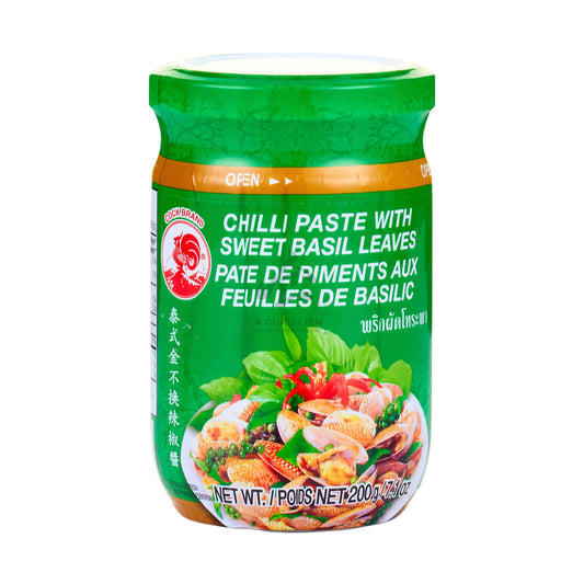 CHILLI PASTE WITH SWEET BASIL 24 x 200g COCK BRAND