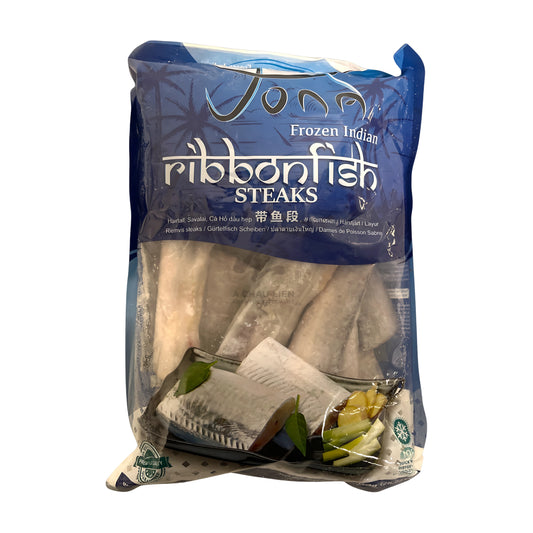FROZEN RIBBON FISH STEAK SKIN ON IQF (10-12CM) 10 x 1kg JONA