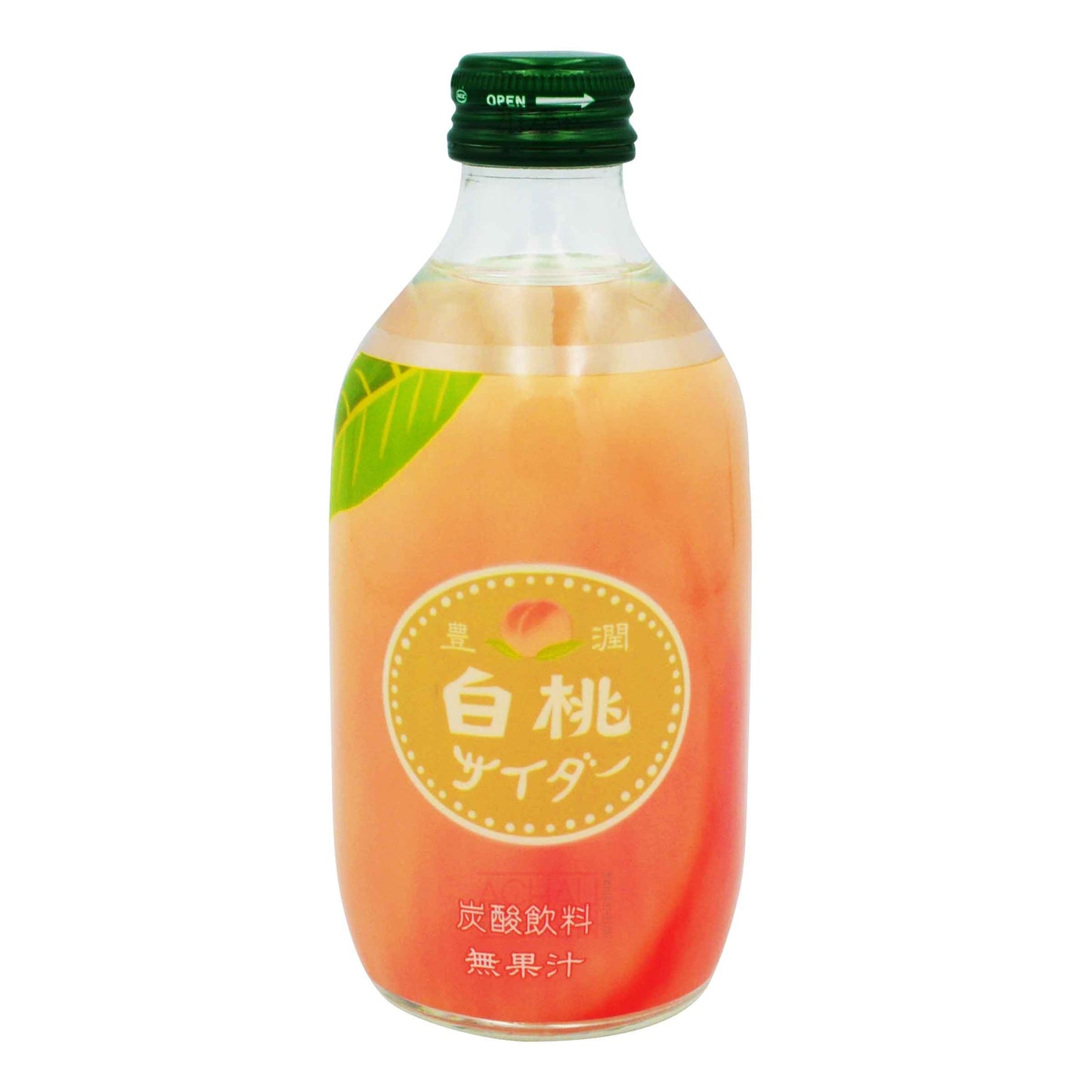 WHITE PEACH FLAVOR RAMUNE 24 x 300ml TOMOMASU
