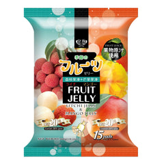 FRUIT JELLY LYCHEE & MANGO 12 x 300g ROYAL FAMILY